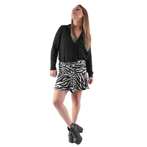 Falda short Cebra