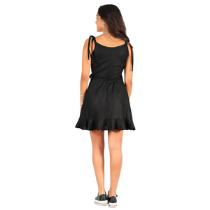 Vestido de Lino Negro